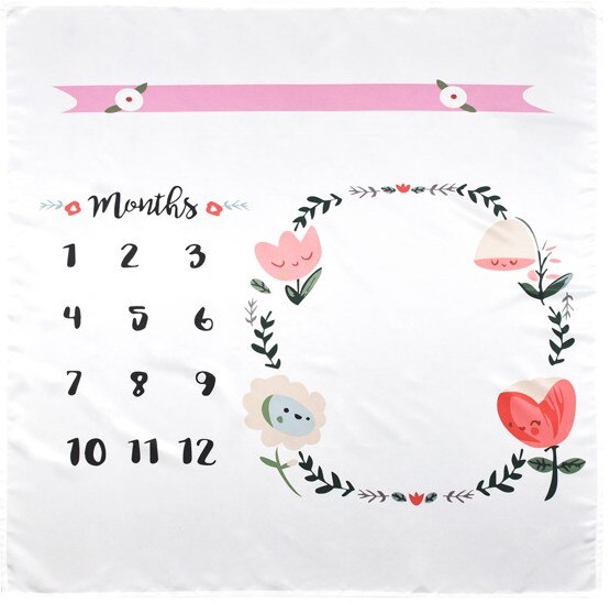 Baby Month Blanket Milestone Backdrop